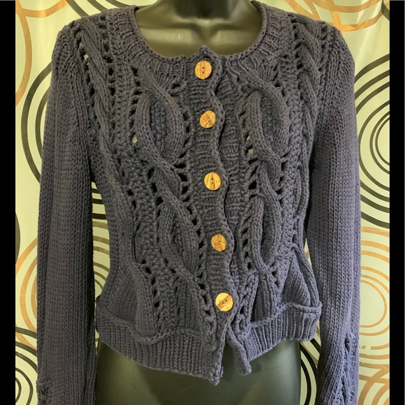🔥5/$25- Rosie Netra Knit Sweater Sz M - Picture 2 of 6